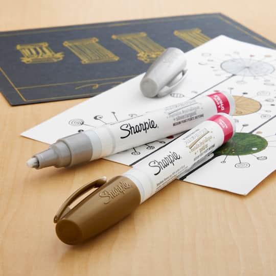 Sharpie® Oil-Based Paint Markers, Medium Point Metallic Set